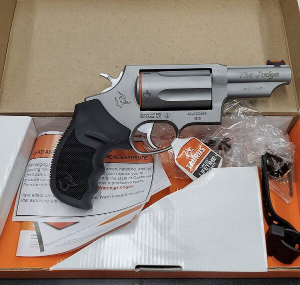 Taurus Judge 410GA/45LC Stainless Revolver with 3-inch